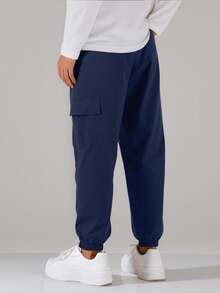 Set da 3 pantaloni cargo casual alla moda per ragazzi pre-adolescenti, con tasche, slim fit alla caviglia, comodi per l'uso all'aperto e lo stile da strada, adatti per primavera/autunno