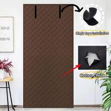 1 pièce de rideau de porte d'hiver de style volet roulant épaissi. Un dispositif magique résistant au vent et chaud pour la maison, le magasin, le supermarché, l'atelier de fabrication. Anti-poussière, régulation de la température, réduction du bruit, imperméable, résistant à l'usure, facile à installer, levage pratique, résistance aux basses températures, disponible en plusieurs tailles, bloque efficacement l'air froid et assure une isolation thermique.