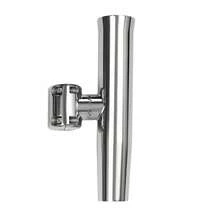 Stainless Steel Clamp-On Fishing Rod Holder For 7/8'' To 1'' Rails, 360° Rotation, Durable & Lightweight, Ideal For Yachts And Boats - Plateado - Ver 7
