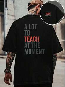 T-shirt con grafica Tiger-era, t-shirt da uomo con stampa fronte-retro, scollo tondo casual alla moda, 220 g/m2, puro cotone (1 pezzo)