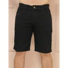 Bermuda PLUS 36-56 Light Dark Black Medium Men's Jeans With Elastane Direct From The Factory Premium Various Washing Immediate Shipping - Black - View 1