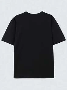 CALL ON JESUS Men's Fashion Men's Printed Short Sleeved T-Shirt, Men's Round Neck Top, 180g 100% Pure Cotton Fabric - Comfortable And Casual Summer Street Style Short Sleeved T-Shirt, Cool Design Retro Summer Men's Daily Wear T-Shirt Print - Black Style 2 - View 2