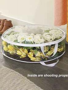 Worek do przechowywania wieńców bożonarodzeniowych, 61 cm, przezroczysty pojemnik na wieńce bożonarodzeniowe, stojak na girlandy, przezroczyste tworzywo PVC, z uchwytami, wielofunkcyjny pojemnik na świąteczne dekoracje, artykuły dekoracyjne do kuchni, wysokiej jakości tworzywo PVC z podwójnym zamkiem błyskawicznym i solidnymi uchwytami, okrągły pojemnik na wieńce na świąteczne dekoracje, wielofunkcyjny do użytku przez cały rok, świąteczny design, zapięcie na zamek błyskawiczny, worek do przechowywania ozdób