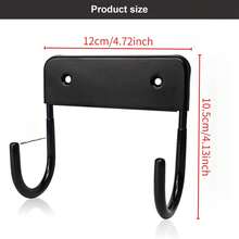 1 件装熨烫挂钩架，黑色，适合家庭悬挂收纳