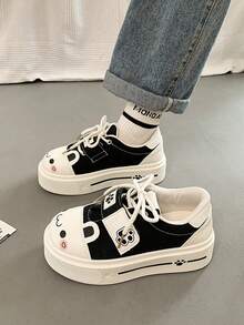 35-40 Tier Schleife Cartoon süße Feen Stoff Schleife Verschluss Dicksohlen Sneaker, geeignet für Zuhause, Schule, Party, Outdoor, alle Jahreszeiten