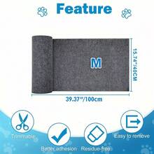 1pc Self-Adhesive Cat Scratching Mat For Walls, Carpets, Sofas & Furniture Protection, Suitable For Cat Scratching Posts Anti Cat Scratch Mat Trimmable Self-Adhesive Carpet Mat Pad Cat Pet Scratcher Furniture Couch Corner Indoor Sofa Wall Protector,Cat Scratching Supplies