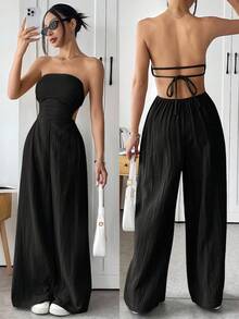 Women Jumpsuits - Black - View 1