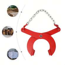 YUNRUX Pallet Pull Clamp, Pallet Pull Clamp, Steel Clamp To Pull A Loaded Pallet Across A Smooth Floor To A Suitable Location For Lifting, Transporting Or Unloading.