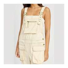 Oversized Cargo Overalls - Dusty Blue - View 2