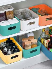 10个/5个白色收纳盒，桌面收纳盒，家用化妆品收纳盒，浴室厨房宿舍杂物零食收纳盒，厨房冰箱食物收纳盒，教室笔收纳盒，圣诞礼物