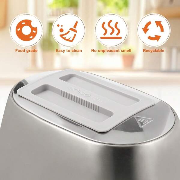 Toaster Cover 2 Slice Toaster Dust Cover Silicone Bread Machine Cover Kitchen Bread Maker Lid Universal Reusable Top Cover