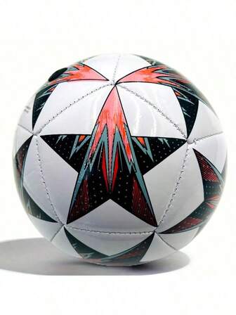 1pc No. 2 Pentagram Style Football, A Durable Football For Outdoor Training And Recreation, Backyard, Park And Beach Kicking