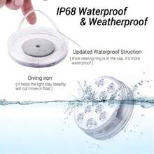 TYUTE 1/3/5/10PCS Waterproof RGB LED Pool Small Round Lights, With Multiple Colors To Switch Freely, Are Suitable For Swimming Pools, Vase Bottoms, Spas, Ponds, Hot Tubs, As Well As Halloween, Christmas, Pool Party Decorations, Outdoor Lighting And Other Decoration And Gathering Occasions - Multicolor - View 9
