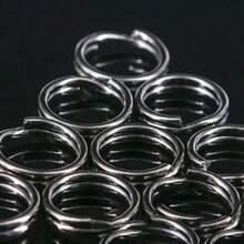 Topline Tackle 50pcs/100pcs Fishing Split Rings 3.5mm-15mm Fishing Tackle Stainless Steel Double Loop Split Open Rings Fishing Equipment