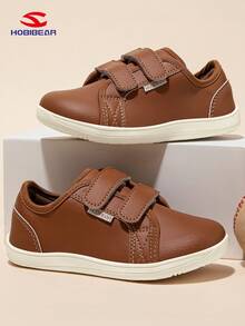 1 Paio di Scarpe HOBIBEAR, Scarpe Sportive per Bambini/Bambine, Scarpe Barefoot, Punta Larga, Adatte per Tutte le Stagioni, Scarpe da Passeggio all'aperto, Comode Scarpe Piatte Morbide, Scarpe per i Primi Passi dei Bambini, Mocassini Minimalisti - Castano - Visualizzare 5