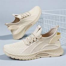 Novos Tênis Esportivos Casuais da Moda, Tênis Respiráveis de Malha para Mulheres Plus Size