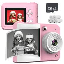 Kids Instant Print Camera 1080P Digital Camera With Video Shoot Sketchup Printing Photo & 2 Rolls Photo Paperfor 6-13+ Boys And Girls Birthday Gift Made In China-Two Colors To Choose From,Fun Doodling With Friends, Creating Unique Colors In Pictures, And Capturing Beautiful Moments,Gift For Holidays & Special Occasions,Christmas, Birthday,New Year