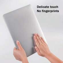 1pc MacBook Glitter Slim Laptop Protective Case, Minimalist Lightweight Cover Suitable For MacBook Air Pro 13.3" 13.6" 14.2" 15.3" 16.2" Inch - Crystal Sand Gray - View 3