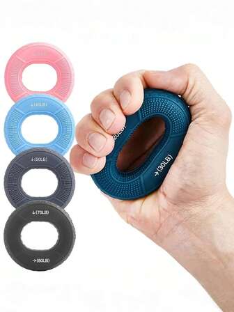 1Pc Hand Grip Ring Carpal Expander Silicone Portable Finger Trainer Grip Exerciser Muscle Fitness Grip Expander Athlete