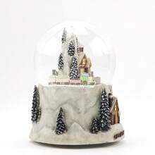 Christmas Gift Train Around The Mountain Rotating Crystal Ball Home Decoration Gifts For Friends Family Christmas Decorations Room Decor