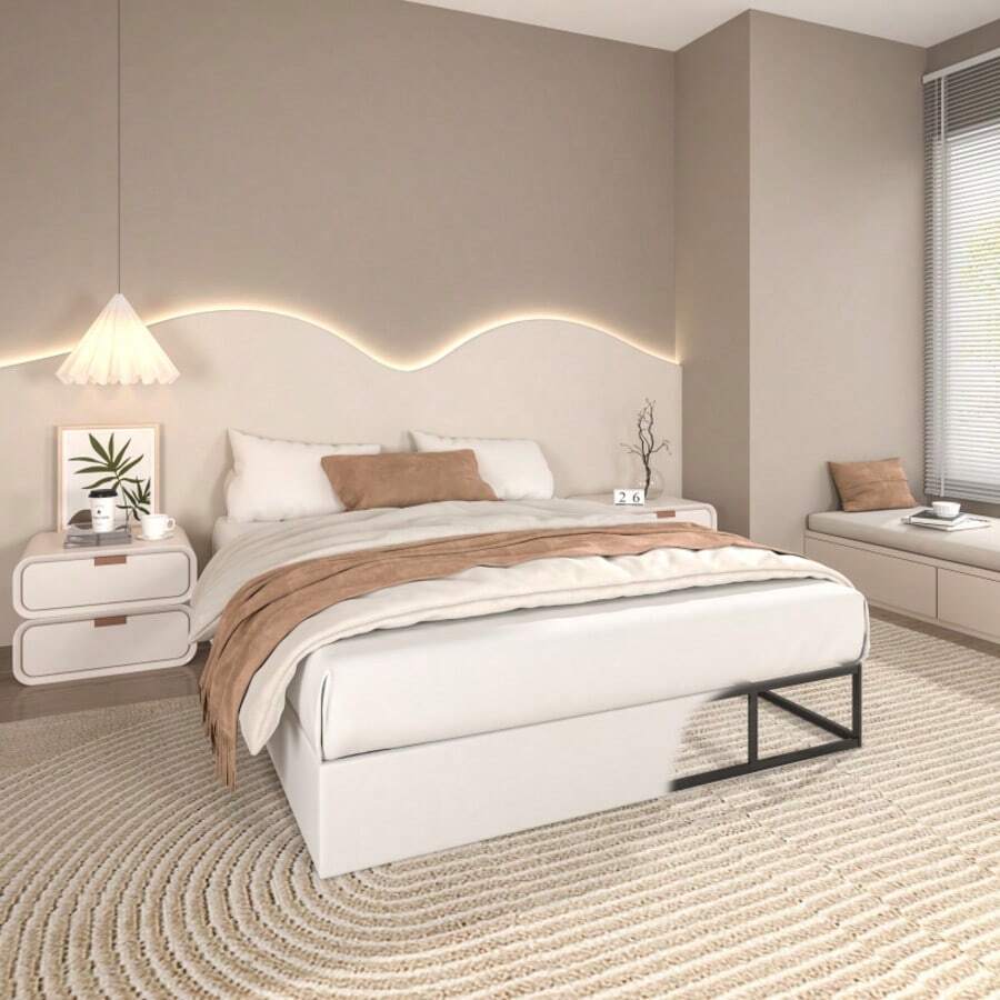 5 7 9 Inch Metal Box Spring For Queen Bed – Base De Cama Queen / Cama King Size, Heavy Duty Beds Frame, 3000 Lbs Capacity, Low Profile Mattress Foundation, Noise-Free, Easy Assembly,Camas Queen Modernas,Cama Full,Camas Queen Modernas,Room Decor,Furniture,Christmas,Furniture Living Room,Living Room Decor,Room Decoration Stuff - 9吋高 - 查看 1