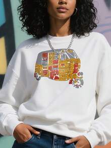 Auto-Rickshaw-Typography-Asian-Fun-Ride-T-Shirt - White - View 3