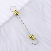 20pcs Blank Beadable Keychain Bars, Metal DIY Blank Beading Keychain Rods, Keychain Making Supplies, Suitable For Pendant DIY Crafts And Jewelry Making