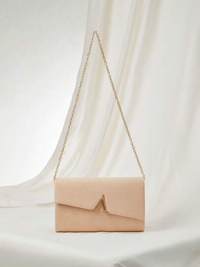 Bolso de embrague con cadena, decoración de metal, bolso de moda - Mejor opción de bolso elegante para despedida de soltera, bolsos de embrague de moda para mujer, regalos de Navidad de invierno