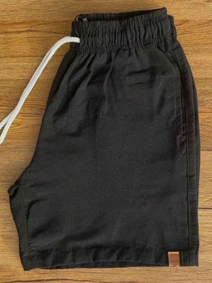 Premium Men's Preppy Shorts - màu đen - Xem 1