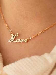 1pc S925 Sterling Silver Custom Name Necklace - Personalized Jewelry With Cursive/Script Fonts - Ideal Gift For Girlfriends, Besties & Self - Perfect For Birthdays, Anniversaries & Daily Chic Outfits
