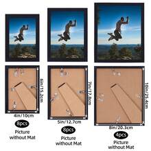 Superlele 10/15/20 Pack Picture Frames Set, Picture Frames Collage Wall Decor For Assorted Photos, Three Sizes 8x10, 5x7, 4x6 For Wall Hanging Or Tabletop Display, Home Decor, Room Decor