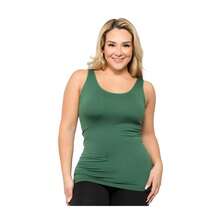 Yelete Comfortable Plus Size Tank Tops For Women - Hunter Green - View 1