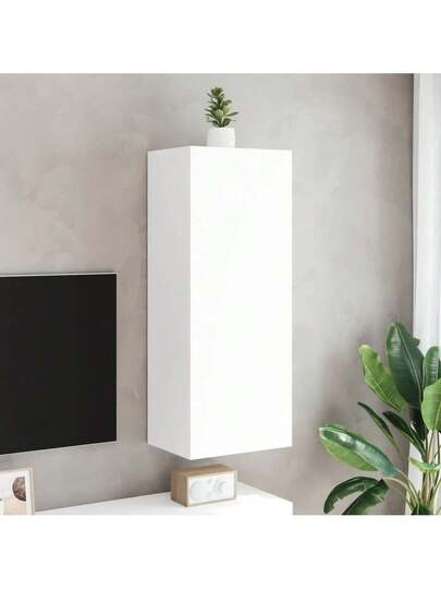 VidaXL TV Wand Unit 40.5x30x102 Cm, Finished Wood, Wit view 3