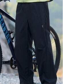 CAMEL CROWN Pantalones casuales para hombres, versátiles, simples, delgados, resistentes al sol, estilizadores y de pierna ancha