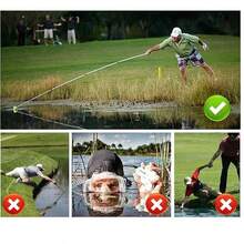 1PC Stainless Steel Telescopic Golf Ball Retriever -Telescopic Tool For Easy Ball Picking- Great Golf Gift Idea