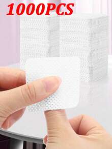 1000/400片装凝胶指甲油卸除湿巾，无绒卸甲湿巾，清洁棉片，批发化妆工具，清洁剂，美甲，指甲油卸除剂，无绒湿巾，清洁剂，棉片 - 白色 - 查看 26