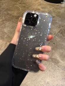 高品质苹果透明加厚闪粉2.0mm高透明度亮面硅胶简约可爱全包防震光面手机壳，兼容 15/15 Pro Max/15 Pro/15 Plus/11/12/13/14/16/17 Pro Max/XS/XR/11 Pro/11 Pro Max/12 Pro/12 Pro Max/13 Pro/13 Pro Max/7 Plus/14 Pro/14 Pro Max/14 Plus/16 Pro/16 Plus/17 Air/17 Pro/7 Plus/8 Plus/8/SE2 - 白色 - 查看 8