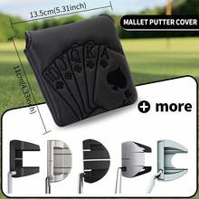 1pc Black Golf Club Protective Cover, Golf Accessories, And Protective Cover Made Of Waterproof And Durable Materials Provide The Best Protection For Your Golf Club. - Black - View 12