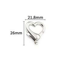5 Pieces Of Multi-Style Heart-Shaped Lobster Rotating Keychains, Couple Keychains, Bag Buckles, Alloy Material, With Rotating Hooks, Suitable For Christmas And Love Decoration