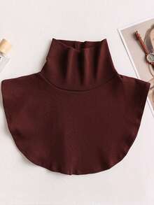 1pc Women's Detachable Dickey Collar Half Turtleneck Faux Shirt Warmer - Knitted Turtleneck - View 15