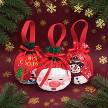 1pc Christmas Bags, Santa Claus Gift Bags, Christmas Snowman Tote Bags, Christmas Eve Apple Gift Bags, Christmas Fruit Packaging Bags, Candy Gift Bags, Decorative Souvenir Bags, Suitable For Gift Packaging, Apple Packaging, Gift Packaging Bags, Christmas Decoration, New Year Decoration Christmas Christmas Decorations Christmas Pajamas Christmas Gifts Christmas Decor