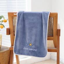 Asciugamano in pile di corallo con bordo, asciugamano a stella, assorbente, resistente alla luce, non perde peli, asciugamano spesso per uomo e donna, asciugamano assorbente per il lavaggio del viso, asciugamano per il viso morbido