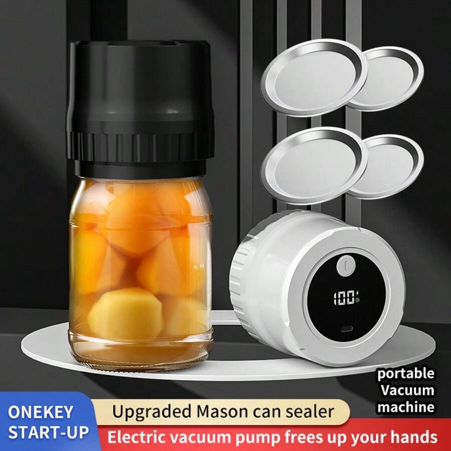 HYUNDAI Electric Vacuum Sealer Kit For Wide Mouth And Regular Mouth Mason Jars - Multicolor - View 1