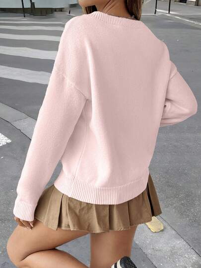 2026 Primavera/Verano Nuevo Suéter de Punto Calado Sexy Rosa para Mujer, Blusa de Malla Holgada de Ganchillo Rosa, Adecuado para Salidas, Vacaciones en la Playa, Festivales de Música, Conciertos, Fiestas de Cumpleaños, Ropa de Calle, Ropa Casual, Atuendos de Vacaciones