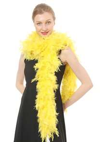 1 件彩色火鸡羽毛围巾 DIY 手工制作，适合婚礼、舞会、电影、派对、茶会和 1980 年代服装装饰、女孩和女士（手工制作，羽毛会脱落一点）。万圣节 - 彩色 - 查看 17
