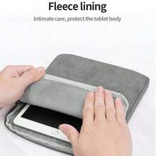 Husă pentru tabletă 1 buc - Nylon durabil, cu fermoar, pentru iPad-uri de 8-13,3 inci, ușoară și elegantă, roz/gri/gri spațial, cu compartimente multiple, husă de transport pentru tabletă