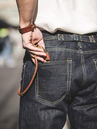 1 件适合所有场合的牛仔裤，14 盎司原始赤耳牛仔布，巴黎纽扣设计，适合圣诞节、万圣节、感恩节、情人节、父亲节、春节