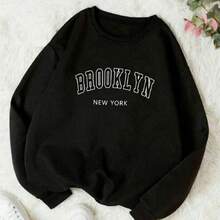 Warm And Soft 100% Cotton Sweatshirt - 黑色 - 查看 1