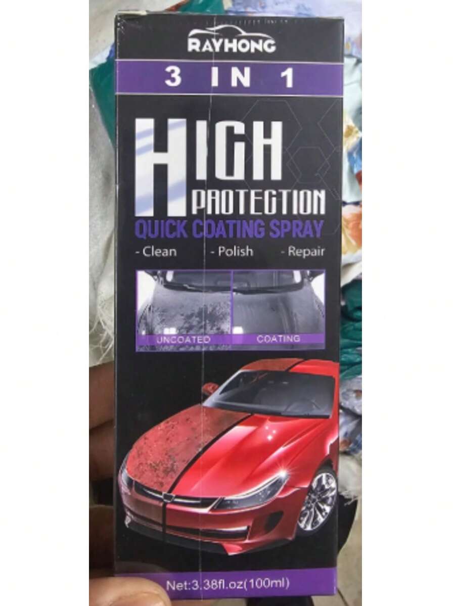 Spray de revestimiento cerámico Fast Car, protección para auto, acabado brillante y duradero, accesorios para mantenimiento y detallado automotriz - Multicolor - Ver 1
