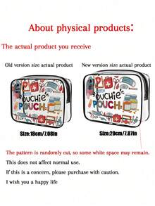 新款 Ouchie 收纳包 - 迷你化妆包、透明洗漱包、医疗包、旅行必备品、拉链便携式旅行洗漱包、沙滩透明 PVC 洗漱包、防水收纳包、透明收纳包、数据线和 USB 收纳包，可存放药品、医疗包等。 - 彩色 - 查看 4